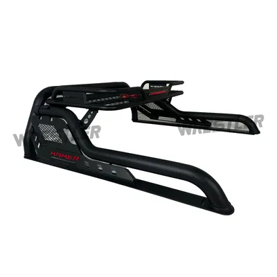 Hamer Light Texture Black Roll Bar with Rack for 4X4 Ranger Raptor Hilux Revo Navara Bt50 Tundra Tacoma Frontier L200 Triton