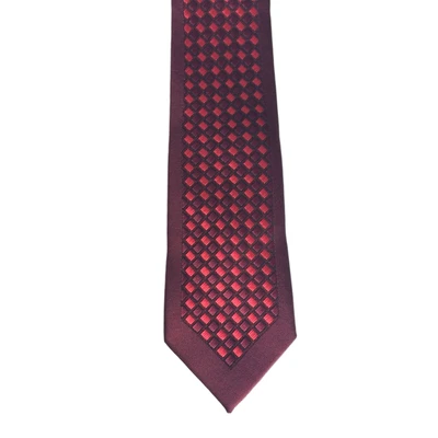 Red Colour Skinny Design Men's Company Micrio Polyster Ties