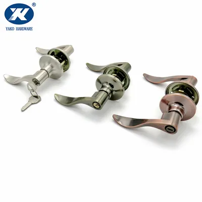 Zinc Alloy Tubular Lever Handle Door Lock Privacy Thumb Turn Lock Storeroom Lever Lock