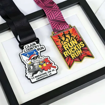 Metal Gold-Plated Soft Enamel Round Digital Printing Sports Christmas Commemorative Medal