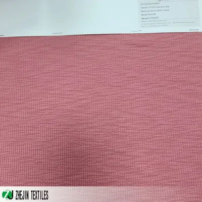 CVC Cotton Polyester Spandex Interlock Rib Knitting Fabric for Fashion Style