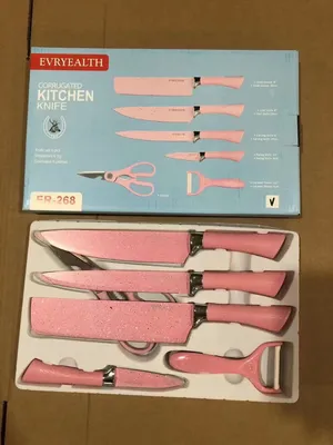 Different Color Kitchen Stainless Steel Knife Set with Non-Stick Surface