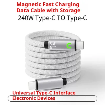 Magnetic Absorption Type-C to Type-C Fast Charging Data Cable Small Gift