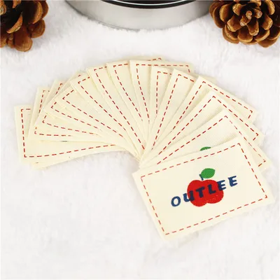 New Custom Printed Polyester Cotton Fabric Garment Clothing Wash Care Lables for Home Textile