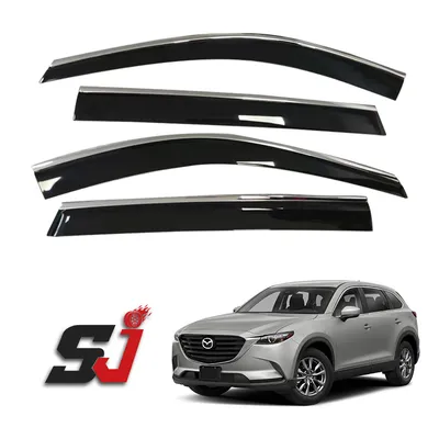 Best Selling Custom PMMA Black Side Vent Car Parts Accessories Window Deflector Rain Guard Wind Sun Visor for Mazda Cx-8 Cx-9 2019