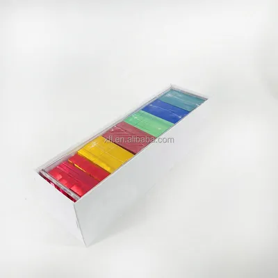 Acrylic Transparent Building Block Set Acrylic Games for Kids 54PCS Tumbling Tower Block Set