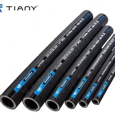 High Flexibility Single Fiber Braided Rubber Air Hose Industrial Air Water Hose