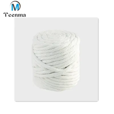 1260c Refractory 10mm Ss Wire Reinforced Twisted Ceramic Fiber Rope