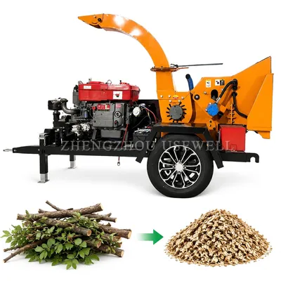 Wood Chipper Tree Branch Shredder Machine for Garden Waste and Wood Recycling