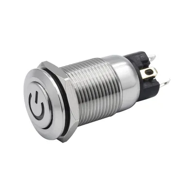 Stainless Steel IP65 Flat Head Push Button Momentary Switches