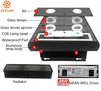 LED High Bay Stadium Lighting Lawn Gym Square Strong Light 200W 400W 600W 800W 1000W 1200W 1600W 2000W Factory Wholesale Direct
