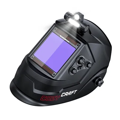 Arccaptain Auto Darkening Welding Hood with Light and 4 Arc Sensor