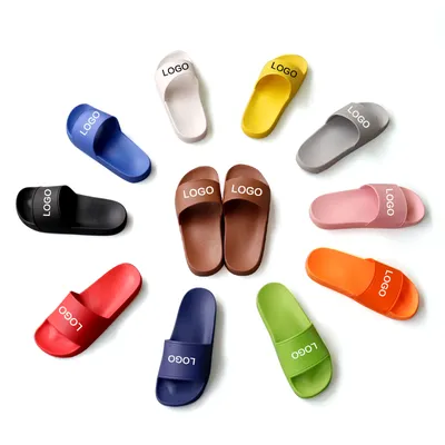 CE Reach ISO9001 Custom Flip Flops Custom Printed Slippers High Quality Men Slides