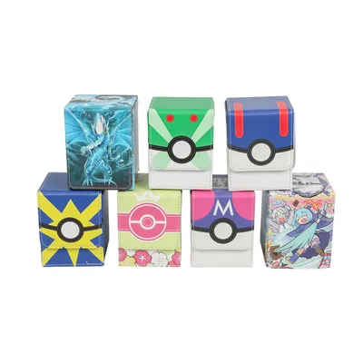 Leather Gift Box Card Storage Box Business Card Box Game Card Deck Box