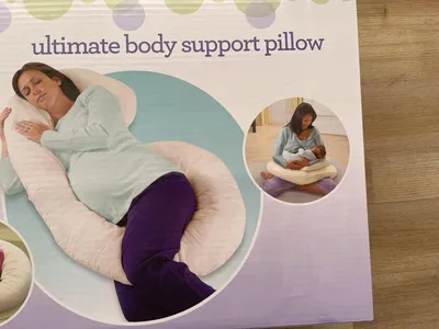 100% Cotton Pregnant Pillow with Ultimate Body Support for Side Sleeping