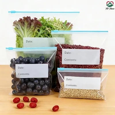 Eco Friendly Leak Proof Zip Reusable Freshness Preservation Bag for Food Storage