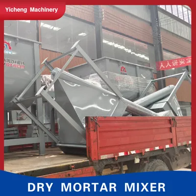 Horizontal Dry Mortar Mixer Putty Powder Tile Adhesive Production Equipment Single-Axis Ribbon Structure