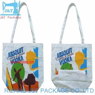 High Quality Durable Women 16oz Canvas Cotton Tote Bag