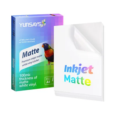 Custom Package A3 A4 Size Inkjet Vinyl Sticker Paper Matte
