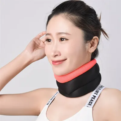 Magnetic Foam Neck Cervical Collar Built-in Magnetic Stones Lightweight Soft Cervical Brace for Sleeping Driving Travel Neck Pain Relief