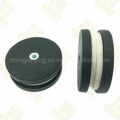 Black Rubber Coating Magnet Disk with Hole