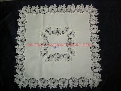 Table Cloth with Chemical Lace(YMT017)