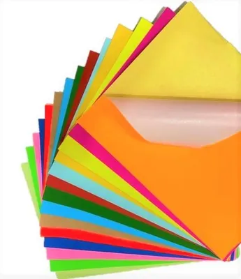 High Brightness Self Adhesive Colorful Fluorescent Paper Sticker