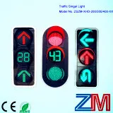 En12368 Certificated High Brightness 200 / 300 / 400mm LED Traffic Light