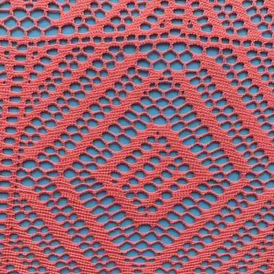 Polyester Jacquard Warp Knitted Lace Fabric