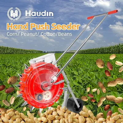 16 Short Teeth Hand Push Corn Beans Peanut Seeder