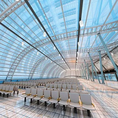Steel Frame Structure with Expanded Polystyrene Insulation and Metal Ceiling