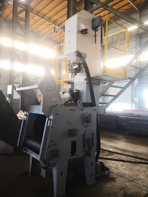 Taa Brand Shot Peening Machines Rubber Tumble Type Conveyor Belt Shot Blasting Machine
