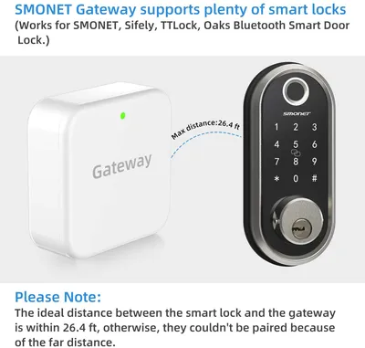 Gateway G2 WiFi 2.4G Pair The Gateway with The Ttlock APP