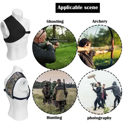 New Style Shooting Shoulder Protective Pad Shockproof Recoil Shield Adjustable Strap Protective Shooting Pad