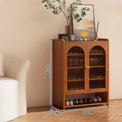 New Storage Shoe Cabinet and Shoe Rack 2 Plastic Changhong 2 Doors 6 Layers 60*33*28cm