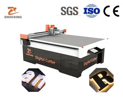 High Precision Vibrating Knife Cutting Machine for Advertising Sign Board with Automatic Feeding
