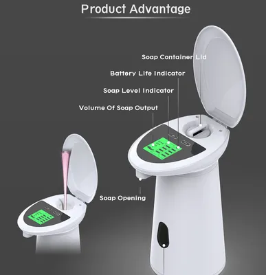 Liquid Hand Sanitizer Household Plastic Electric Soap Dispenser Automatic Sensor Children's Contactless