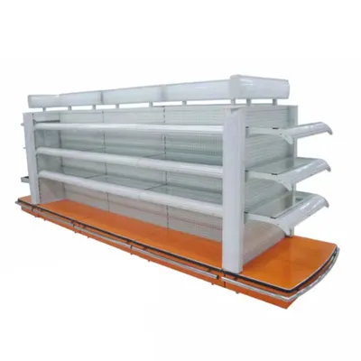 Double Sided Metal Perforated Supermarket Shelf for Supermarket Display Hot Sales