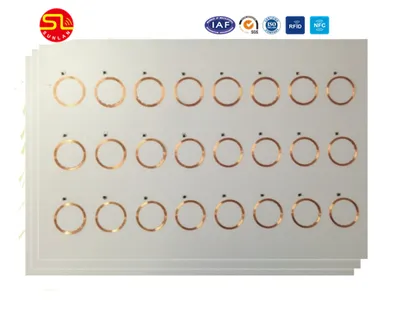 PVC Sheet Inlay with Antenna Zig Zag