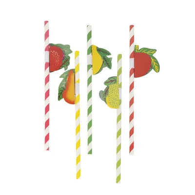 Wholesale Natural Paper Straws for Sustainable Fruit Beverages