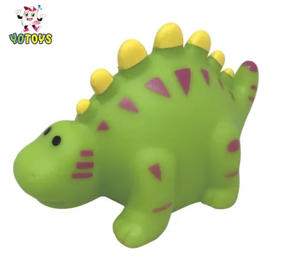 En71 Passed Factory Green Color Baby Dinosaur Plastic Bath Toy