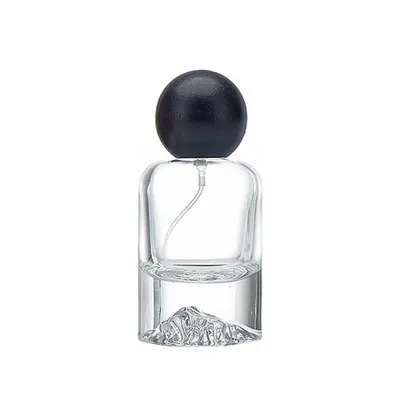 15mm Neck Pump Cap 100ml Clear Perfume Bottles with Screen Printing & Hot Stamping