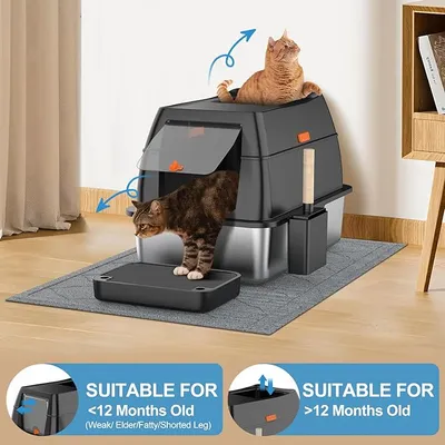 Hot Selling Efficient Leak-Proof Splash-Proof Cat Toilet for Cat Cleaning