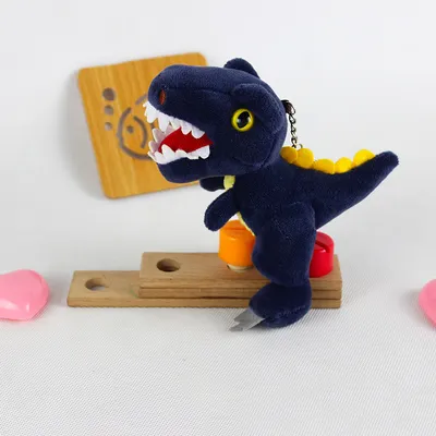 Dinosaur Doll Pendant Key Chain 4 Colors Plush Toys