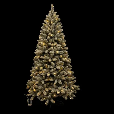Yh21123 White Christmas Tree Flocked Pre Lit Christmas Tree PVC Christmas Tree