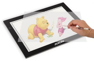 Children Educational Writing Board A4 Lighting Letter Picture Tracing Board Trace Pad Drawing Tablet