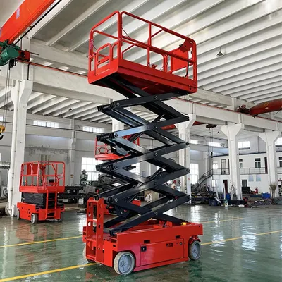 High Quality Hydraulic Moving Platform Table Aerial Work Man Mobile Scissor Lift 6m