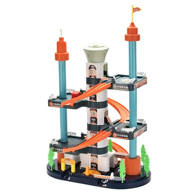 DIY Assembly City Building 5 Floors Parking Lot Scene Toy