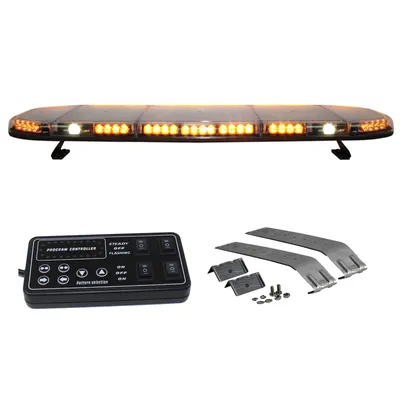 1150mm 45 Inch Amber LED Warning Lightbar with White Take Down Alley Lights 811LC