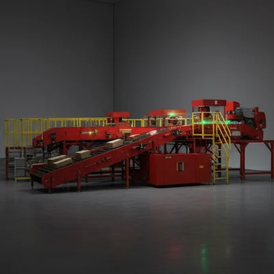 Advanced Intelligent Parcel Sorting Machine with Belt Conveyor System